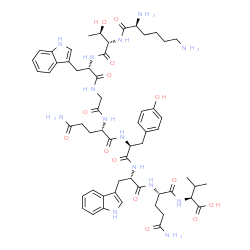 H-Lys-Thr-Trp-Gly-Gln-Tyr-Trp-Gln-Val-OH 结构式