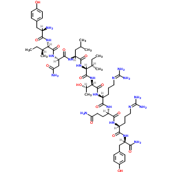 (D-Tyr27·36,D-Thr32)-神经肽Y (27-36) 结构式