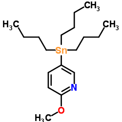 2-甲氧基-5-(三丁基锡)吡啶 结构式