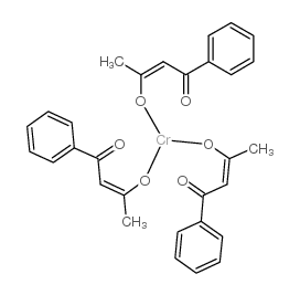 苯甲酰丙酮铬(III) 结构式