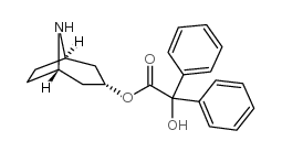 N-去甲托品醇-3A-基 (2-羟基-2,2-二苯基)乙酸酯 结构式