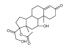 氢化可的松17-乙酸酯 结构式