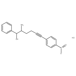 (1R,2R)-2-氨基-6-(4-硝基苯基)-1-苯基己-5-炔-1-醇盐酸盐 结构式