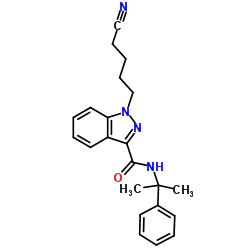 1-(4-Cyanobutyl)-N-(2-phenyl-2-propanyl)-1H-indazole-3-carboxamide 结构式