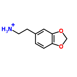 3,4-亚甲二氧基苯乙胺盐酸盐 结构式