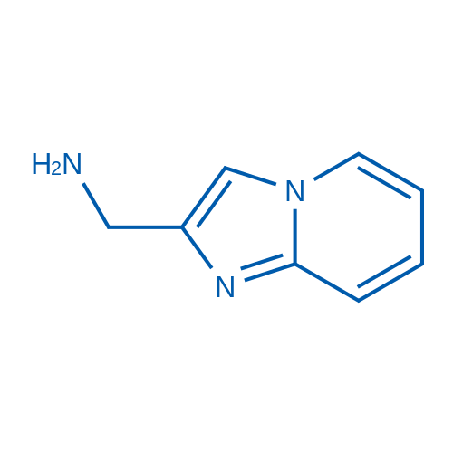 咪唑并[1,2-a]吡啶-2-基甲胺 结构式