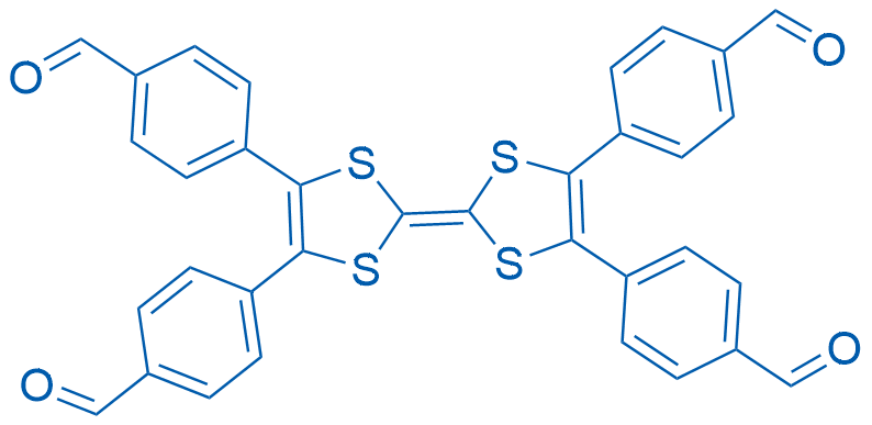 2,3,6,7-四(4-甲酰基苯基)四硫富瓦烯 结构式