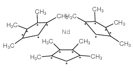三(四甲基环戊二烯基)钕(III) 结构式