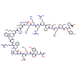 Adrenocorticotropic Hormone Fragment 1-24 human, rat 结构式