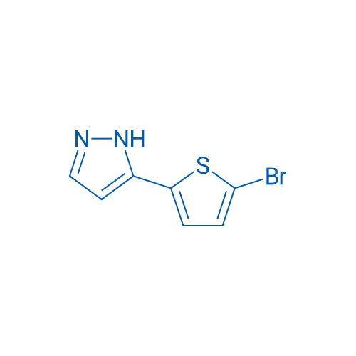 5-(5-溴噻吩-2-基)-1H-吡唑 结构式