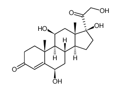 6β-羟基泼尼松龙 结构式