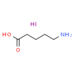 5-氨基戊酸氢碘酸盐 结构式