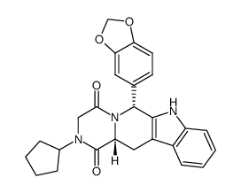 N-去甲基-N-环戊基他达拉非 结构式