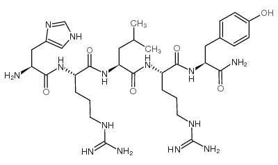 (组氨酸32,亮氨酸34)-神经肽Y (32-36) 结构式