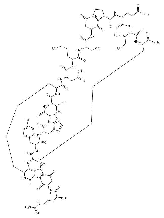ARG-ASP-HYP-CYS-CYS-TYR-HIS-PRO-THR-CYS-ASN-MET-SER-ASN-PRO-GLN-ILE-CYS 结构式