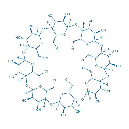 6-全脱氧-6-全氯代-γ-环糊精 结构式