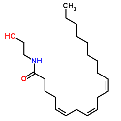 (5Z,8Z,11Z)-N-(2-羟基乙基)-5,8,11-二十碳三烯酰胺 结构式