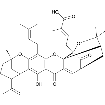 Gambogellic acid 结构式
