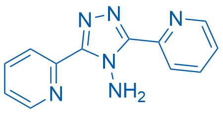 3,5-二(吡啶-2-基)-4H-1,2,4-三唑-4-胺 结构式