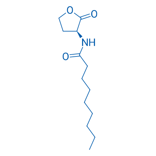 (S)-N-(2-氧代四氢呋喃-3-基)壬酰胺 结构式