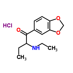 1-(1,3-benzodioxol-5-yl)-2-(ethylamino)butan-1-one 结构式