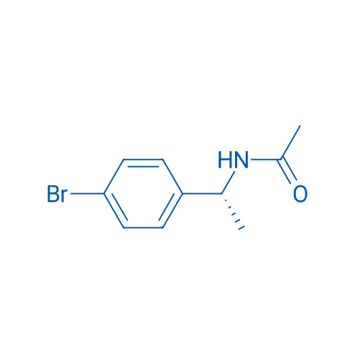 (R)-N-乙酰基-1-(4-溴苯基)乙胺 结构式