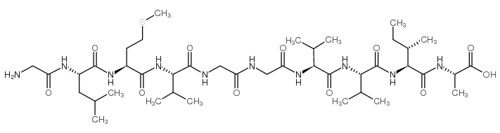 β-淀粉样蛋白(33-42) 结构式