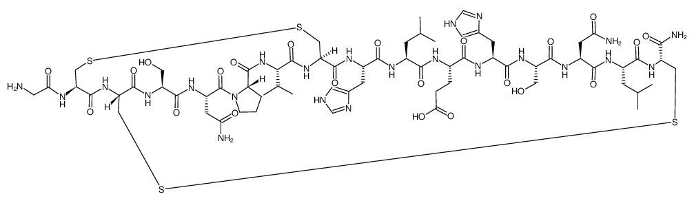 α-芋螺毒素MII 结构式