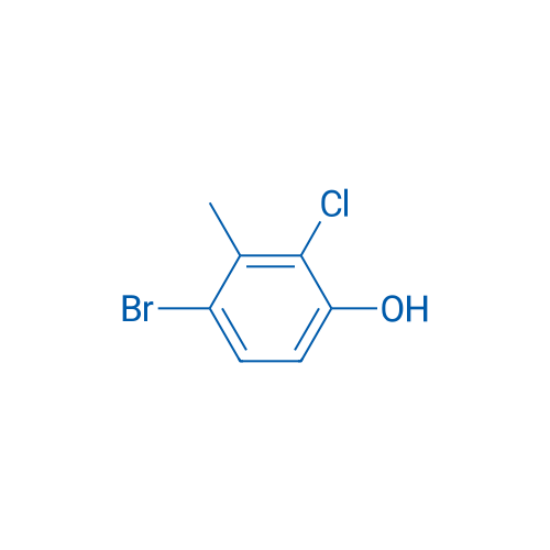 4-溴-2-氯-3-甲基苯酚 结构式