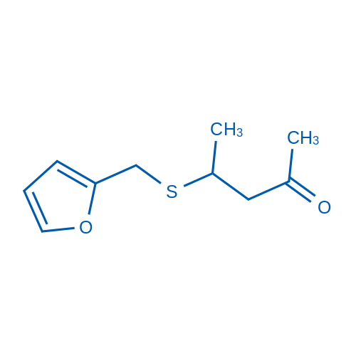 4-糠硫基-2-戊酮 结构式