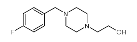 1-(4-氟苄基)-4-(2-羟乙基)哌嗪 结构式