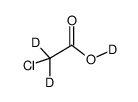 氯乙酸-d₃ 结构式