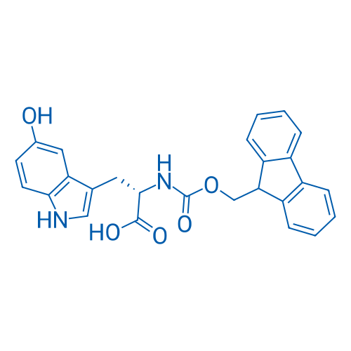 FMOC-5-羟基-L-色氨酸 结构式