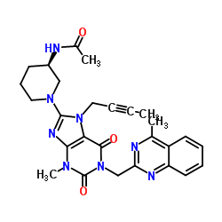 利格列汀乙酰胺 结构式