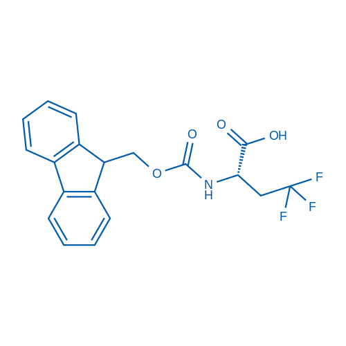 (S)-N-Fmoc-2-氨基-4,4,4-三氟丁酸 结构式