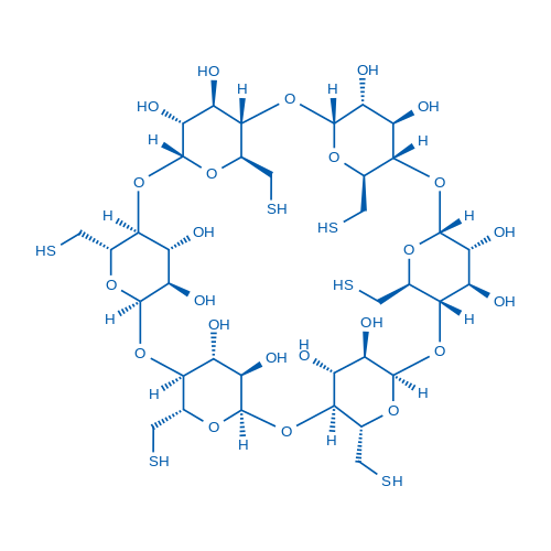 全巯基α-环糊精 结构式