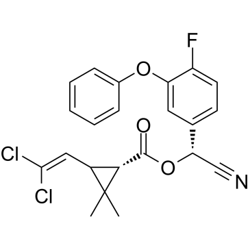 β-氟氯氰菊酯 结构式
