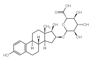 雌三醇-16β-D-葡糖苷酸 结构式