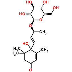 (6S,9S)-长寿花糖甙 结构式