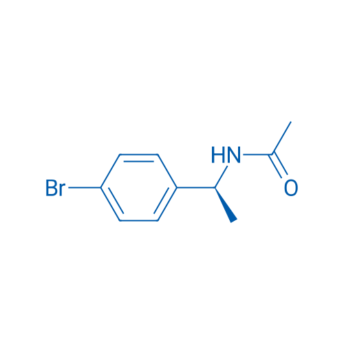 (S)-N-乙酰-1-(4-溴苯基)乙胺 结构式