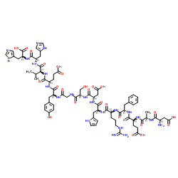 β淀粉样蛋白（1-14） 结构式