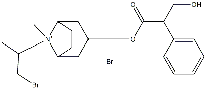 (S)-(1R,3r,5S)-8-异丙基-8-氮杂双环[3.2.1]辛-3-基 3-羟基-2-苯基丙酸酯 结构式
