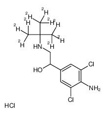 克伦特罗-d₉ 盐酸盐 结构式