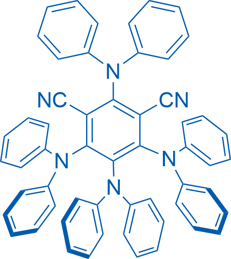 2,4,5,6-四(二苯基氨基)间苯二甲腈 结构式
