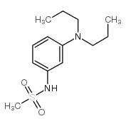 3-(N,N-二丙基)氨基-N-甲砜基苯胺 结构式