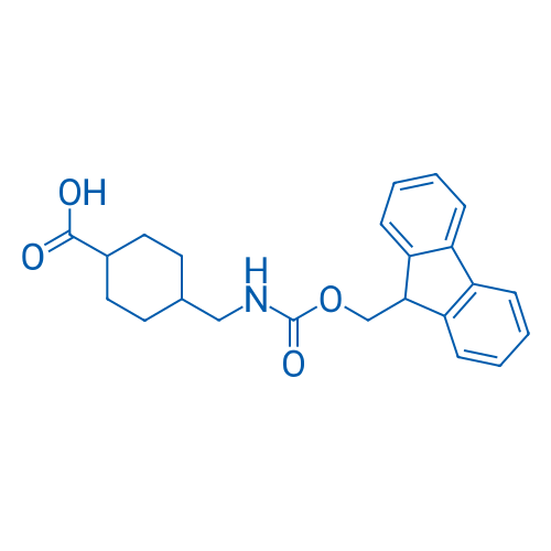 N-Fmoc-4-氨甲基环己烷羧酸 结构式