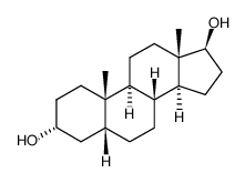 5β-雄烷-3α,17β-二醇 结构式