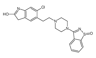 齐拉西酮亚砜 结构式
