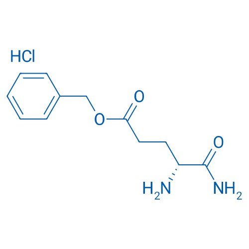 (R)-4,5-二氨基-5-氧代戊酸苄酯盐酸盐 结构式