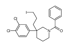 [(3S)-3-(3,4-二氯苯基)-3-(3-碘丙基)-1-哌啶基]苯基甲酮 结构式